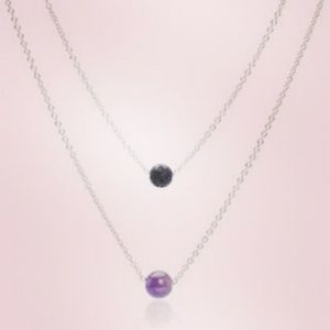 Reiki/Chakra Aromatherapy Lavastone Necklaces